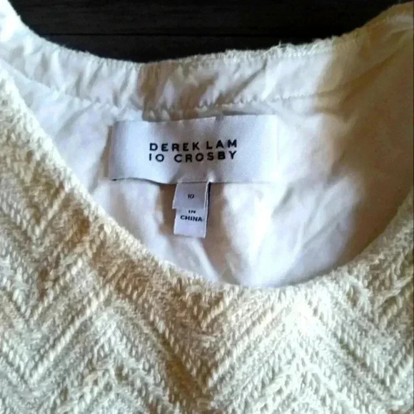 Derek Lam 10 Crosby Mixed Media Top - Picture 3 of 5